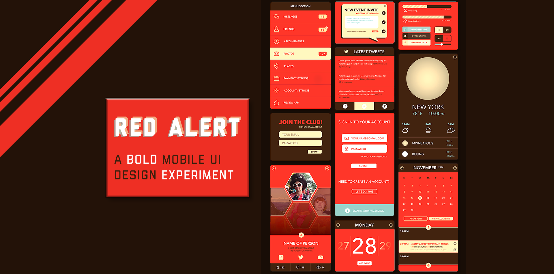 Red Alert! Mobile UI Design